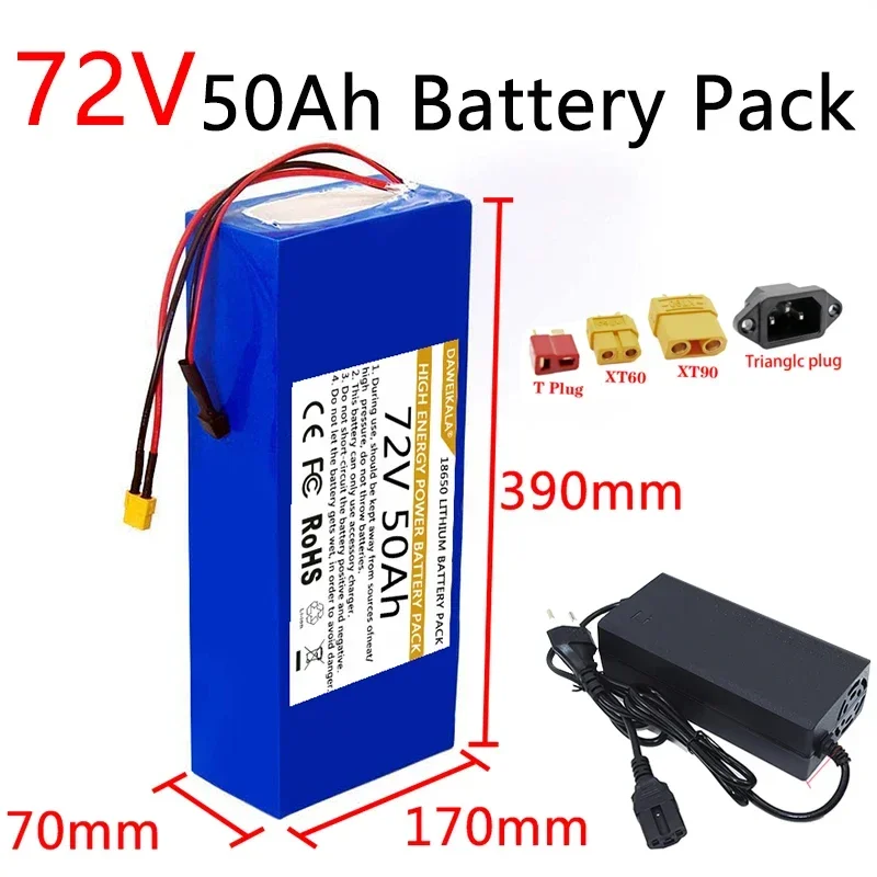 72V 18650 Battery pack 50Ah Hi - 60V 50Ah Electric Scooter Battery ulasan dan harga
