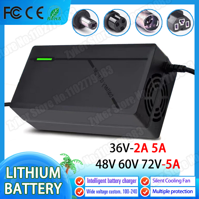 36V 48V 60V 72V Charger 2A 5A  - 84V 20A Smart Charger ulasan dan harga